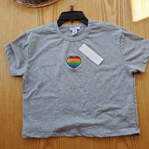 Crop Top Rainbow Shirt